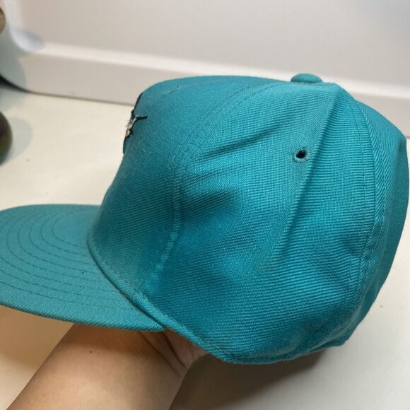 Vtg Florida Marlins New Era Fitted Hat Sz 6 5/8 Teal 59FIFTY MLB Wool USA - Picture 3 of 10